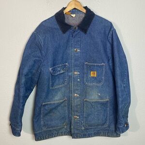 Vintage Wrangler Big Ben Blanket Lined Denim Chore‎ Coat
